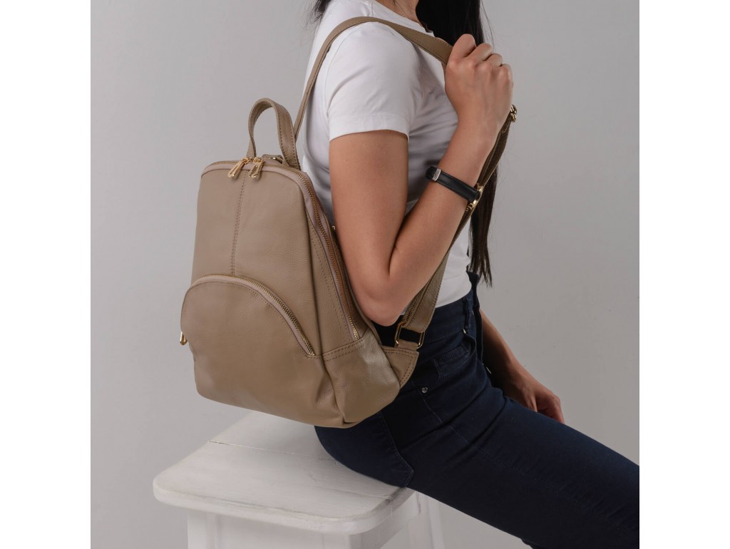 Женский рюкзак Olivia Leather JJH-6082LB-BP - Royalbag Фото 1