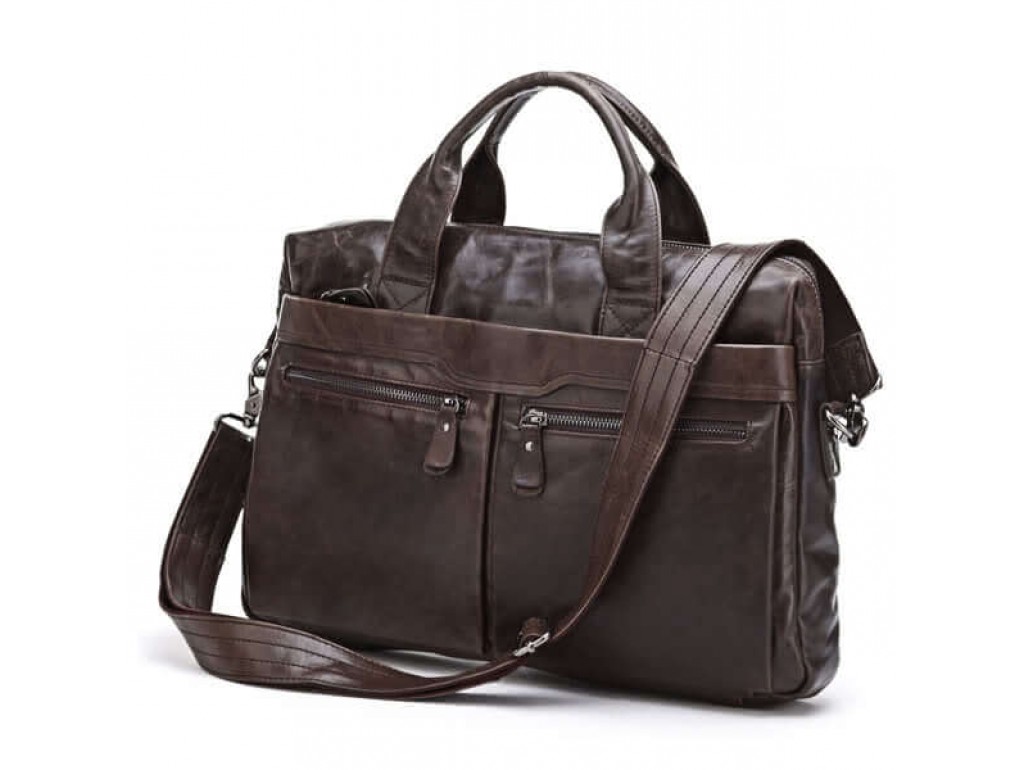 Модная мужская деловая сумка А4 кожа Jasper&Maine 7122C - Royalbag Фото 1