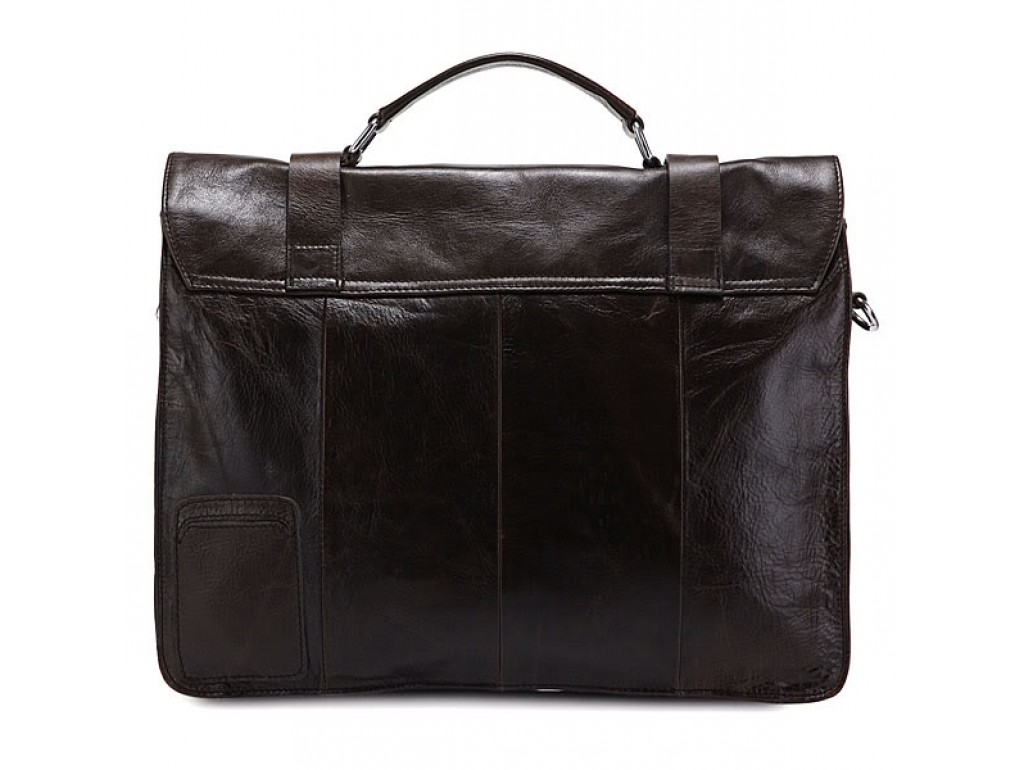 Сумка-портфель мужская кожаная коричневая Tiding Bag 6057J - Royalbag