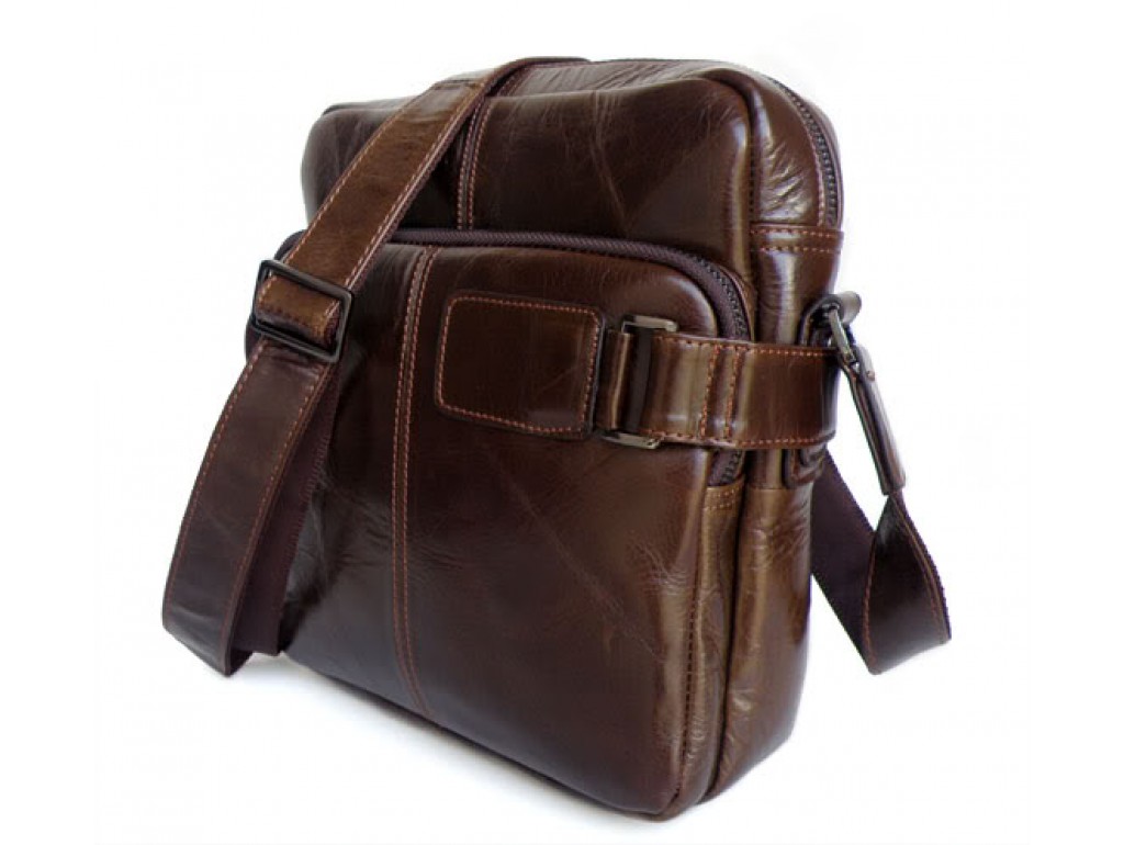 Мужская сумка-мессенджер из натуральной кожи Tiding Bag 6012 - Royalbag