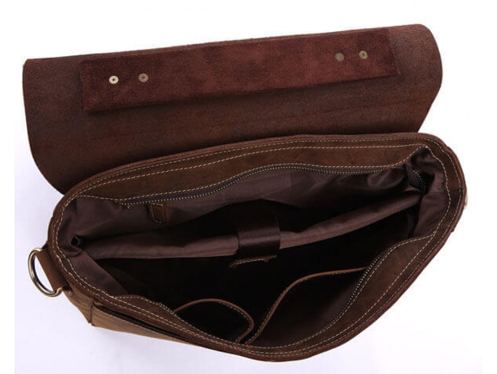 Сумка мужская кожаная через плечо для ноутбука Tiding Bag 7108R-1 - Royalbag
