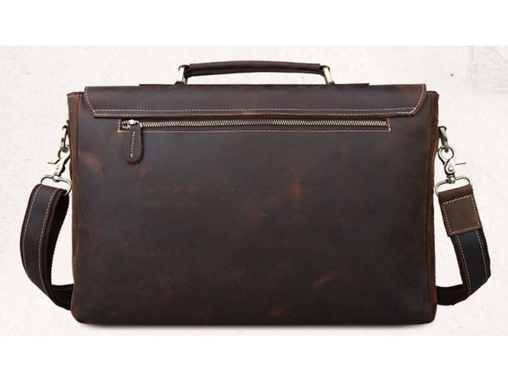 Мужской кожаный портфель TIDING BAG T8069-1 - Royalbag