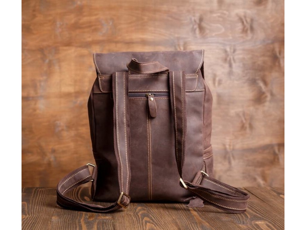 Рюкзак кожаный Tiding Bag G8877DB - Royalbag