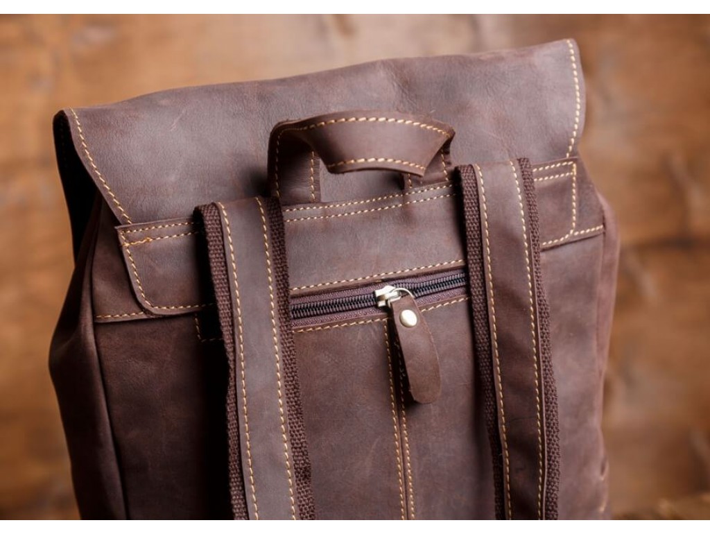 Рюкзак кожаный Tiding Bag G8877DB - Royalbag