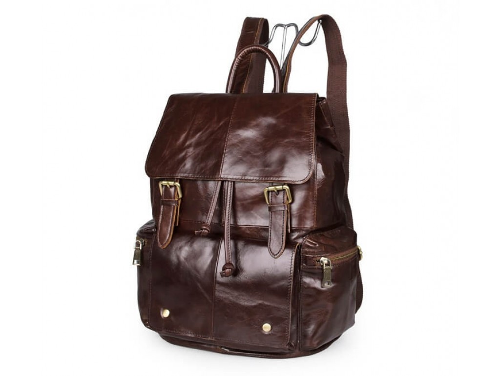 Рюкзак кожаный TIDING BAG 7249C - Royalbag Фото 1
