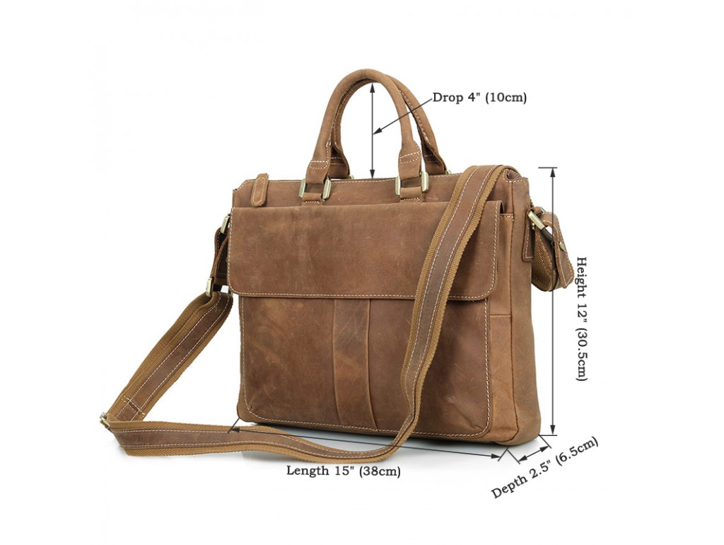 Кожаная сумка Tiding Bag 7113B-2 - Royalbag