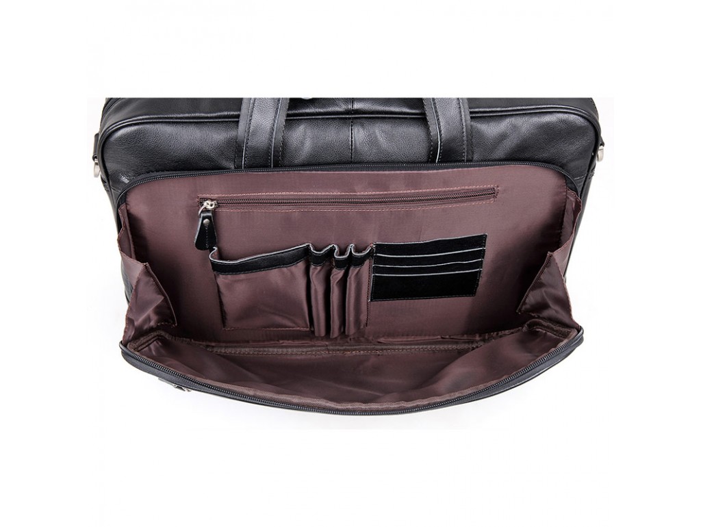 Мужская кожаная сумка-портфель для деловых поездок Tiding Bag 7367A - Royalbag