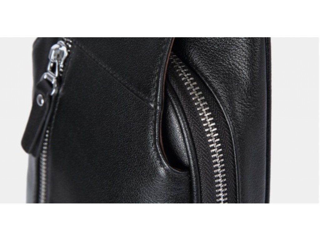 Мужская сумка-слинг через плечо кожаная Tiding Bag B3-1701A - Royalbag
