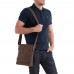 Мужская сумка через плечо из натуральной  кожи  коричневая Tiding Bag G1157DB - Royalbag Фото 3