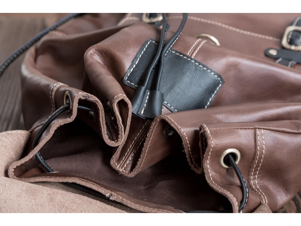 Рюкзак кожаный Tiding Bag G8894B - Royalbag