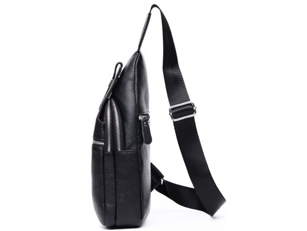 Мужской кожаный рюкзак на одну шлейку Tiding Bag M38-8151A - Royalbag