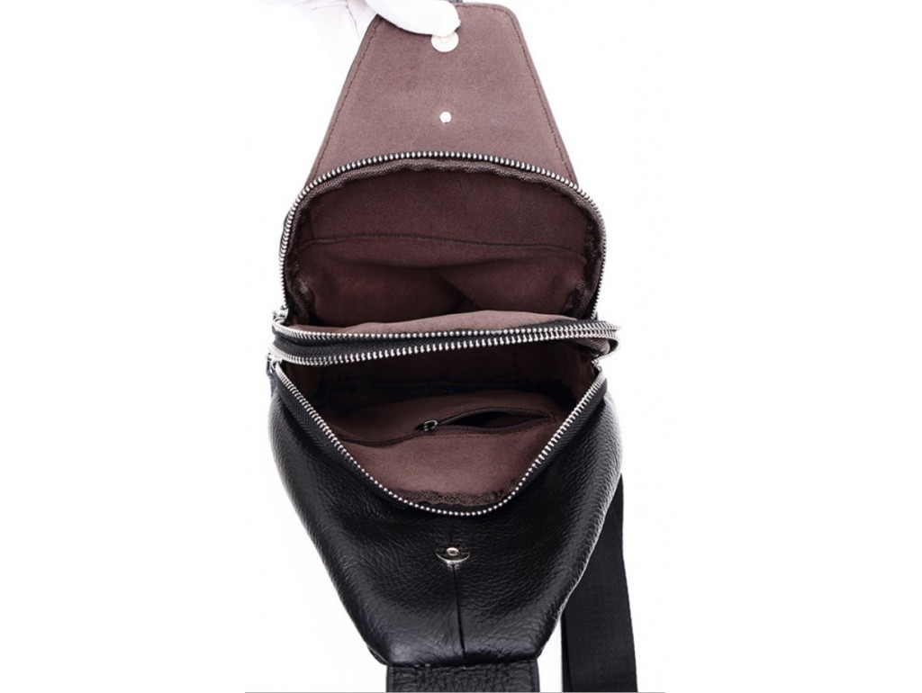 Чоловік шкіряний рюкзак на одну шлейку Tiding Bag M38-8151A - Royalbag