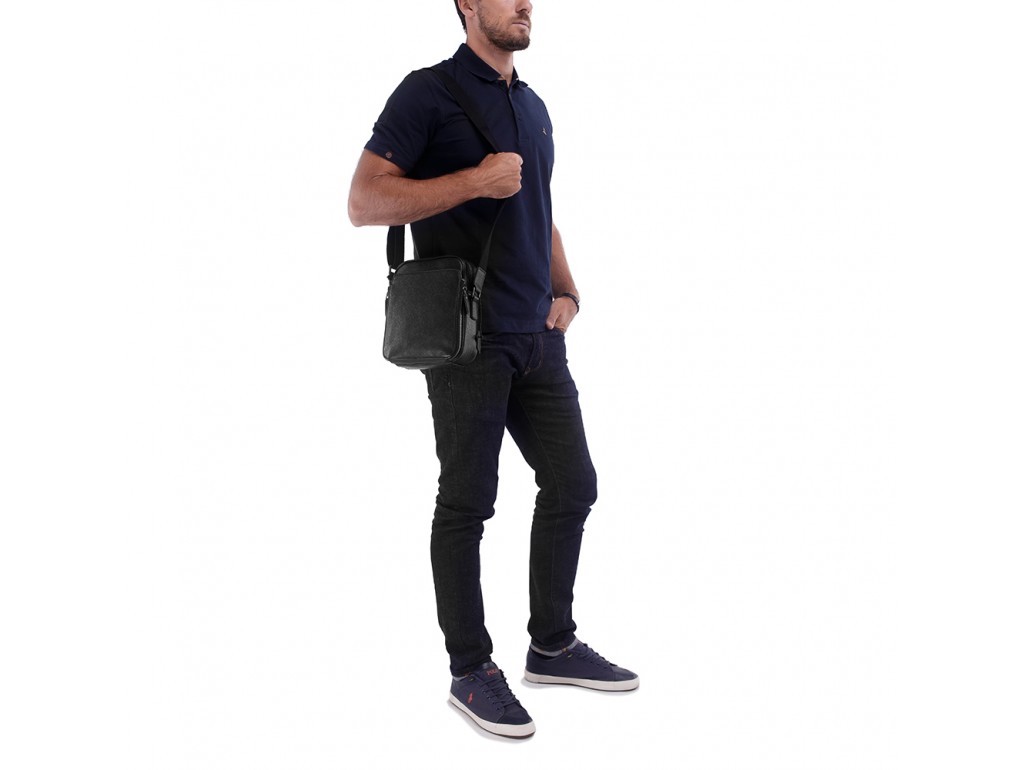 Мужская сумка через плечо из натуральной кожи Tiding Bag M47-22005-2A - Royalbag