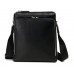 Деловая классическая мужская сумка через плечо черная кожа Tiding Bag M664-1A - Royalbag Фото 5