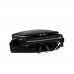 Деловая классическая мужская сумка через плечо черная кожа Tiding Bag M664-1A - Royalbag Фото 7
