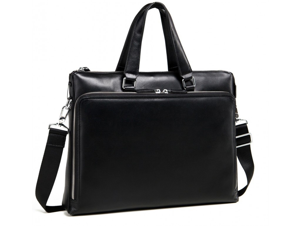 Деловая мужская кожаная сумка-портфель для документов Tiding Bag M664-4A - Royalbag Фото 1