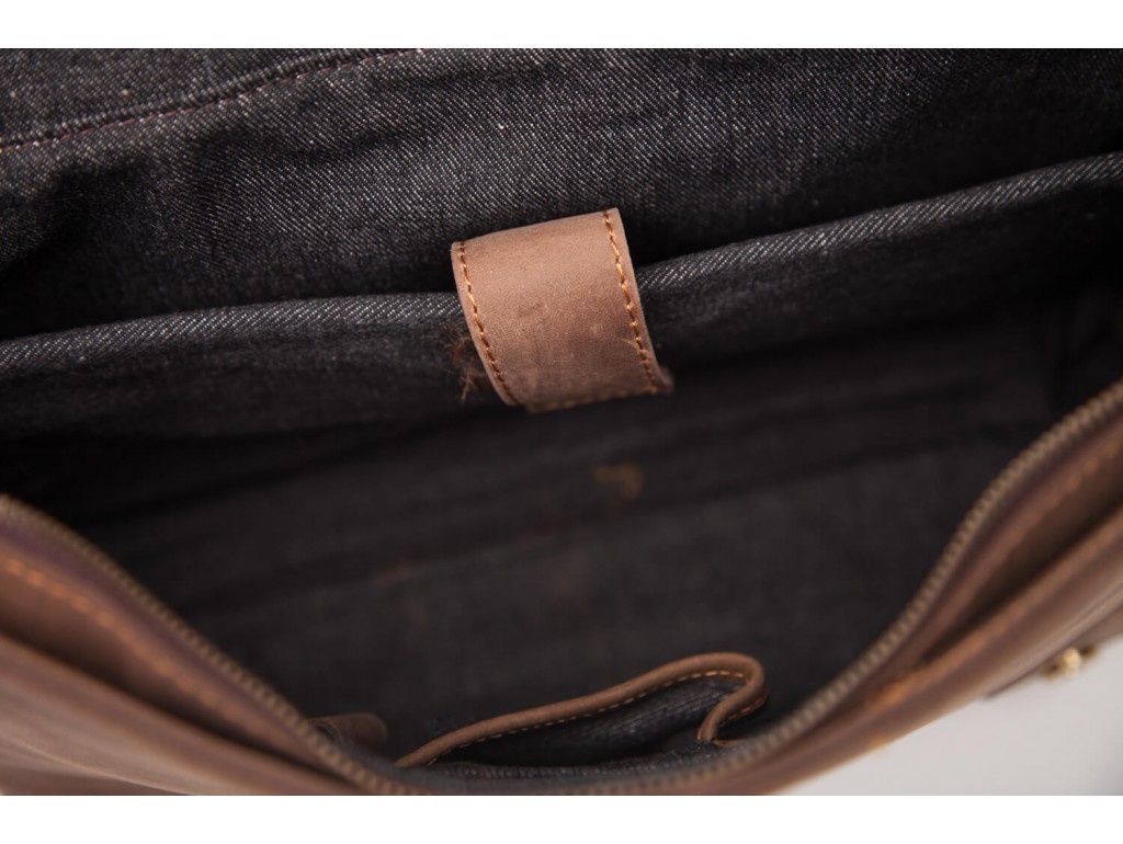 Мужской портфель из натуральной кожи в винтажном стиле Tiding Bag t0002 - Royalbag