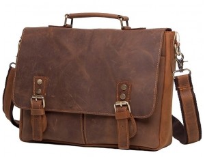 Мужской кожаный портфель TIDING BAG t0003 - Royalbag