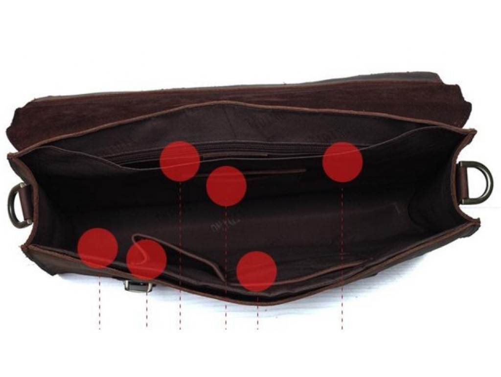 Мужской кожаный портфель TIDING BAG T1148 - Royalbag