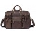 Дорожная кожаная сумка прочная тревел бег коричневая Tiding Bag 7028B - Royalbag Фото 5