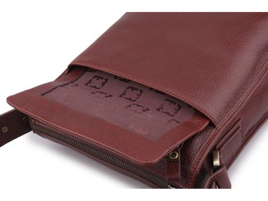 Каркасная мужская сумка через плечо из натуральной кожи Tifenis Tf69978-2C - Royalbag