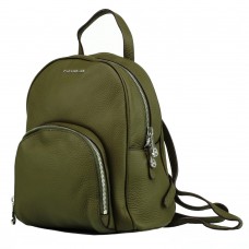 Женский кожаный городской рюкзак зеленый Forstmann F-P58GR - Royalbag Фото 2