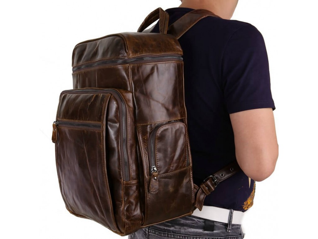Рюкзак кожаный TIDING BAG 7202C - Royalbag