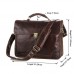 Мужской кожаный портфель с клапаном коричневый Tiding Bag 7091C - Royalbag Фото 3