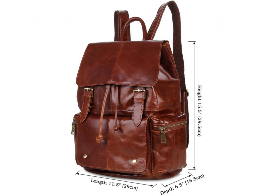 Рюкзак кожаный TIDING BAG 7249B - Royalbag