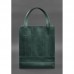 Кожаная женская сумка шоппер Бэтси зеленая - Royalbag Фото 4
