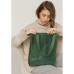 Кожаная женская сумка шоппер Бэтси зеленая - Royalbag Фото 3