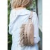 Кожаная женская сумка на пояс Spirit светло-бежевая - Royalbag Фото 3