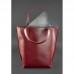 Кожаная женская сумка шоппер D.D. бордовая - Royalbag Фото 4