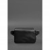 Кожаная поясная сумка Dropbag Minі черная - Royalbag Фото 4