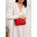 Кожаная женская поясная сумка Dropbag Mini красная - Royalbag Фото 3