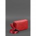 Кожаная женская поясная сумка Dropbag Mini красная - Royalbag Фото 5