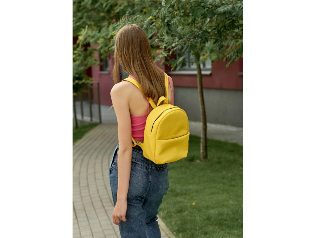 Женский рюкзак Sambag Brix KQH желтый - Royalbag Фото 1