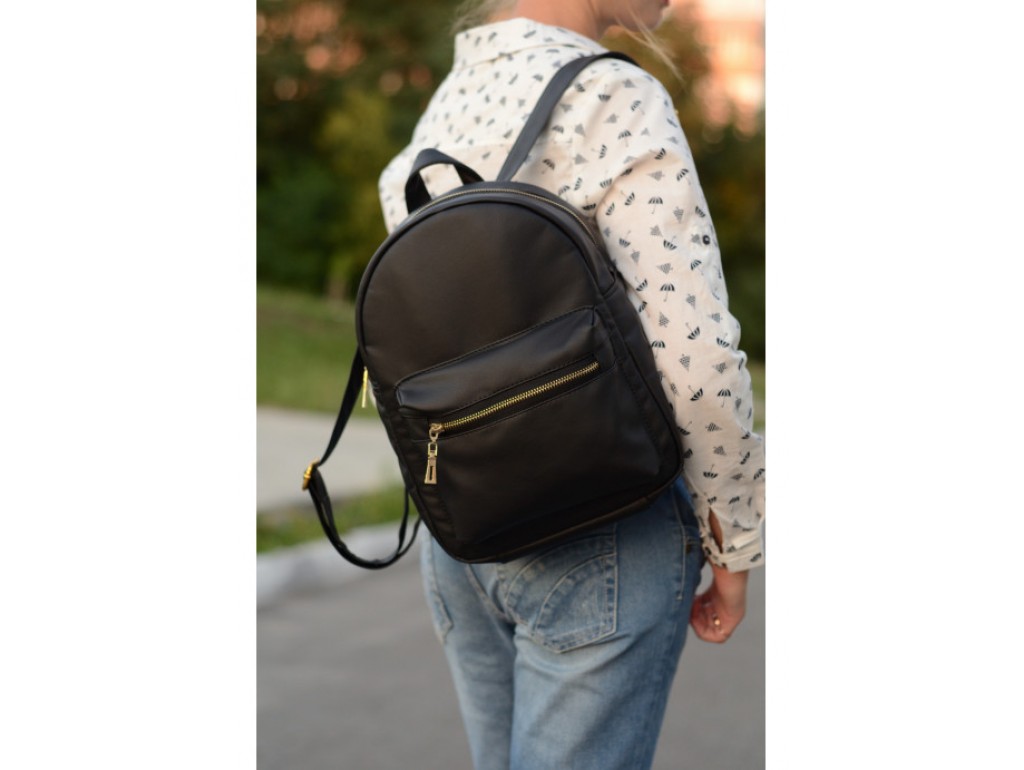 Женский рюкзак Sambag Brix BSG черный - Royalbag Фото 1
