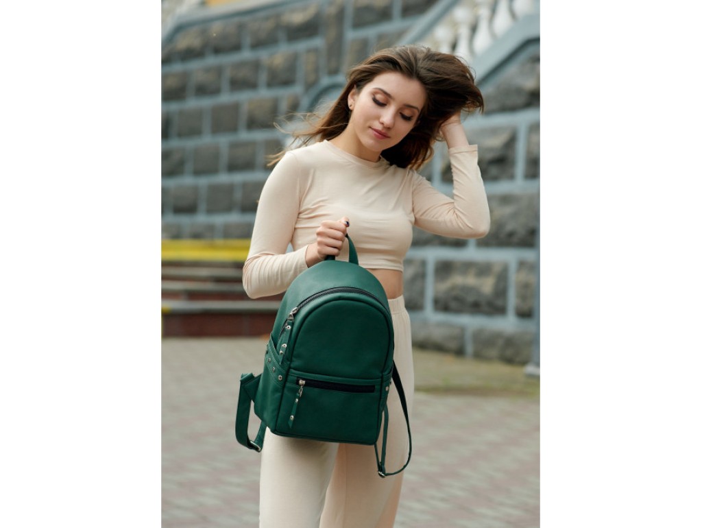 Женский рюкзак Sambag Dali LPT зеленый - Royalbag