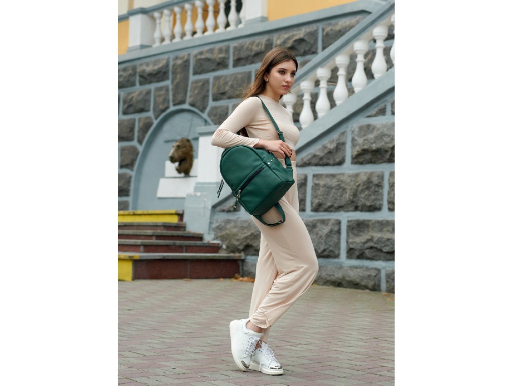 Женский рюкзак Sambag Dali LPT зеленый - Royalbag