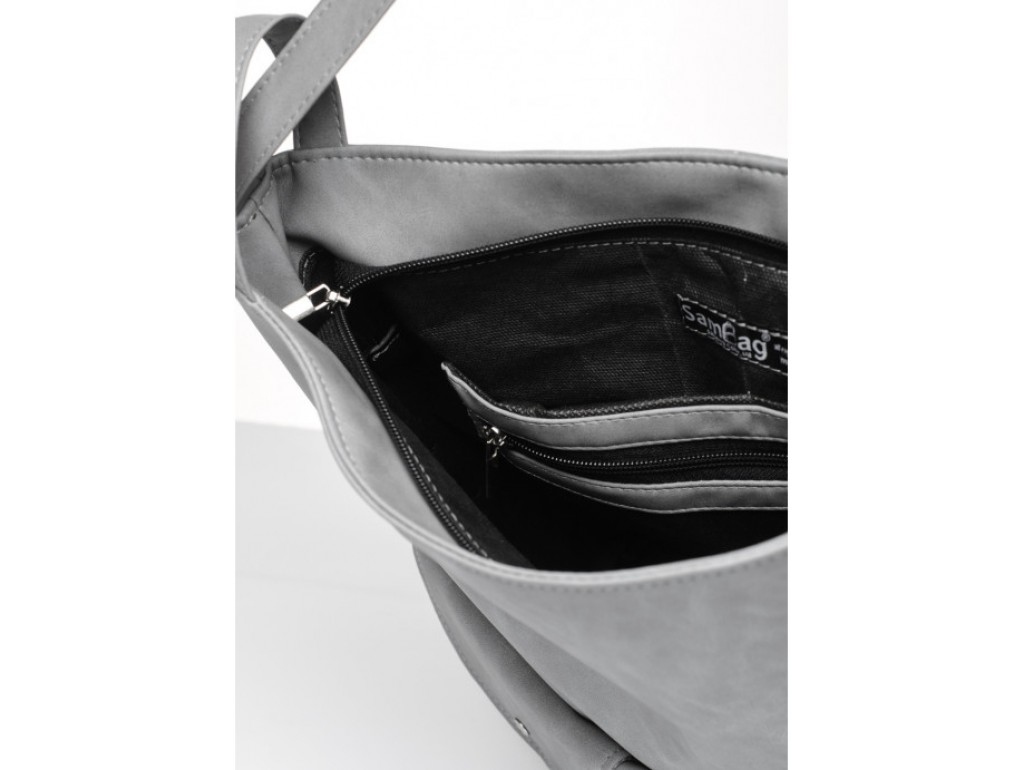 Женский рюкзак Sambag Asti XKH светло-серый нубук - Royalbag