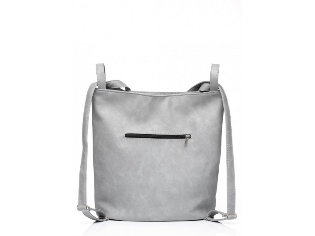 Женский рюкзак Sambag Asti XKH светло-серый нубук - Royalbag