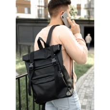 Рюкзак RollTop 0SH2m черный - Royalbag Фото 2
