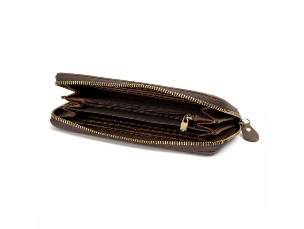 Кожанный клатч из винтажной кожи Tiding Bag t4007-1DB - Royalbag