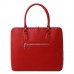 TL141809 Magnolia - Красная женская кожаная деловая сумка от Tuscany (Италия) - Royalbag Фото 7