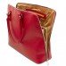 TL141809 Magnolia - Красная женская кожаная деловая сумка от Tuscany (Италия) - Royalbag Фото 4