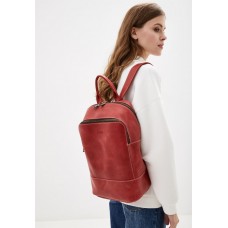 Женский красный кожаный рюкзак TARWA RR-2008-3md среднего размера - Royalbag Фото 2