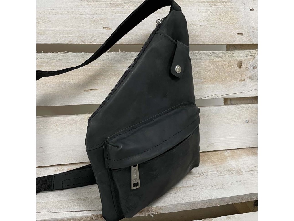 Кожаная сумка слинг, рюкзак через плечо RA-6501-3md бренд TARWA - Royalbag