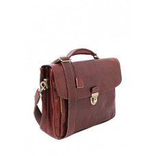 TL142067 Alessandria - кожаный мужской портфель мультифункциональный, цвет: коричневый - Royalbag Фото 2