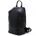 Женский черный кожаный рюкзак TARWA RA-2008-3md среднего размера - Royalbag Фото 3